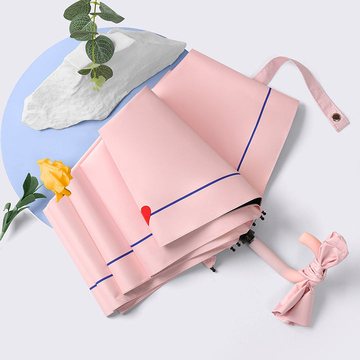 Ladies elegant and creative folding umbrella with heart design Kalsten