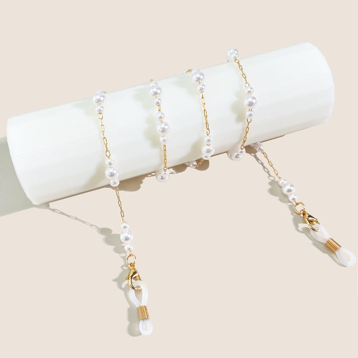 Pearl-Embellished Eyewear Chain Kalsten