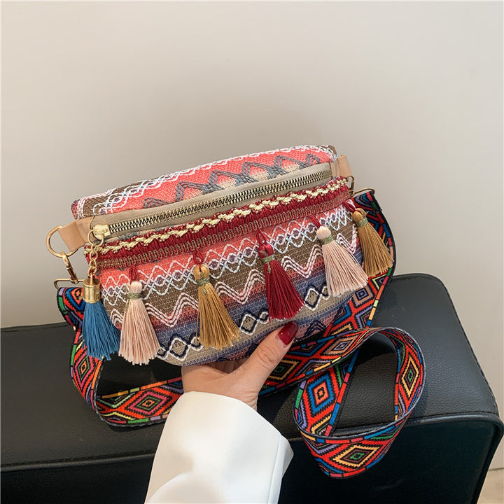Colorful Embroidered Crossbody Bag Kalsten