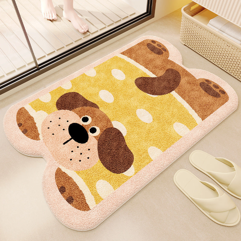 Cat-Themed Plush Bath Mat Kalsten