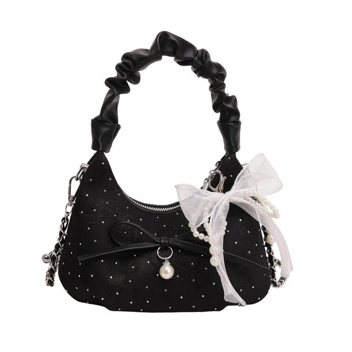 Elegant Bow-Embellished Shoulder Bag