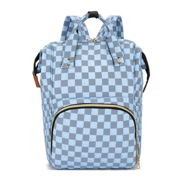 Checkered Patterned Backpack Kalsten