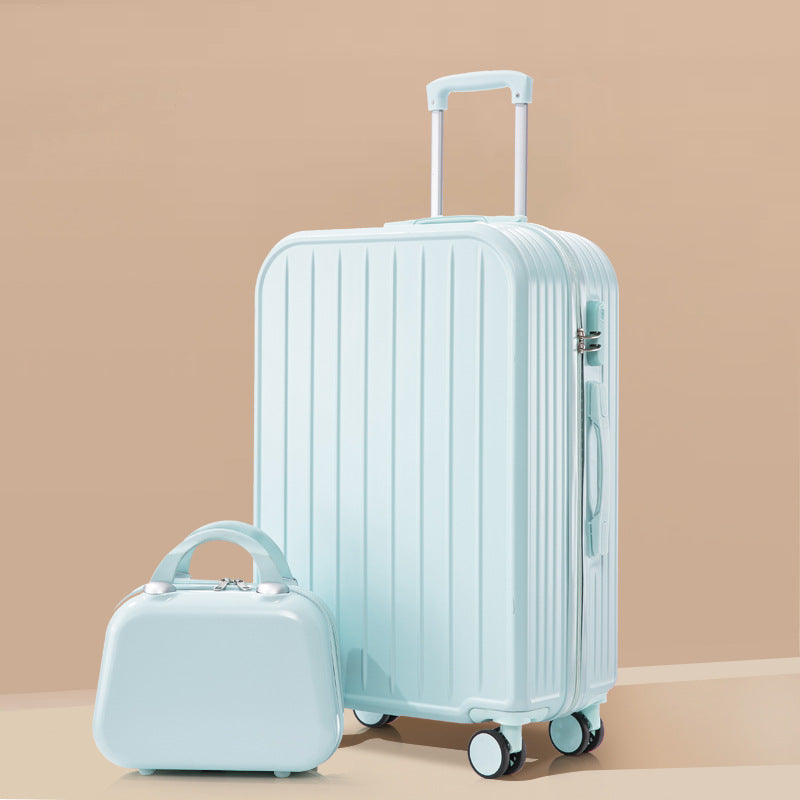 lightweight ABS hardshell spinner suitcase with telescopic handle and matching cosmetic case Kalsten