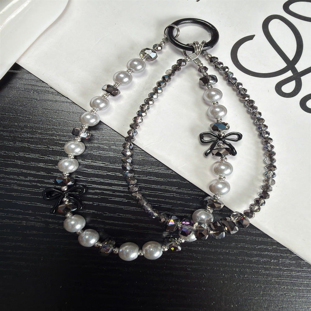 Elegant Pearl and Crystal Beaded Chain Kalsten
