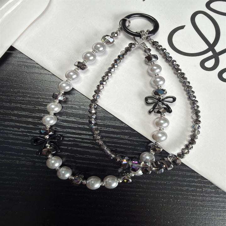 Elegant Pearl and Crystal Beaded Chain Kalsten