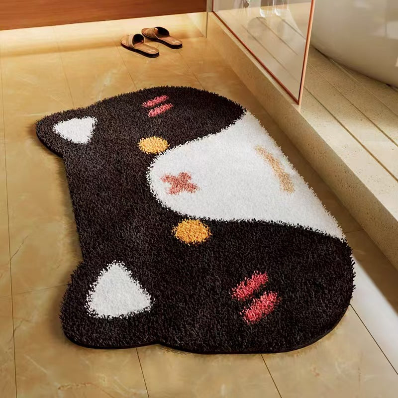 Cute Cat-Shaped Bath Mat Kalsten