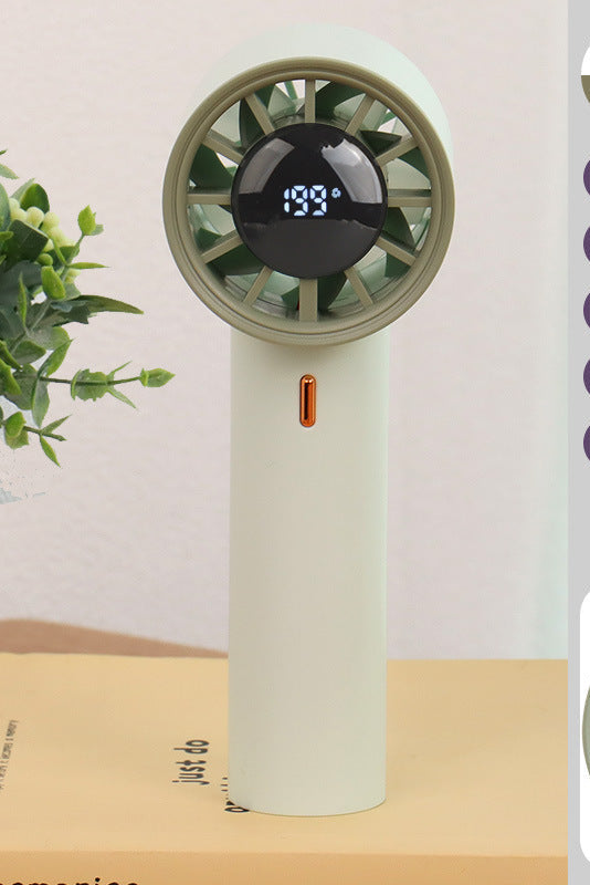 Ladies Portable Mini Fan with Digital Temperature Display Kalsten