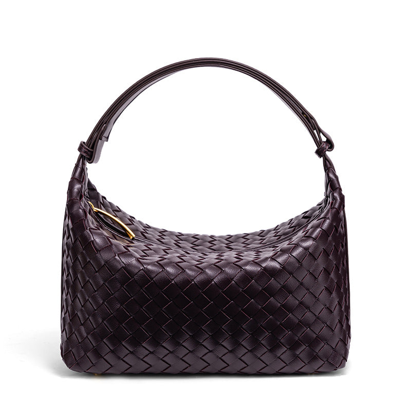 Braided Vegan Leather Shoulder Bag Kalsten