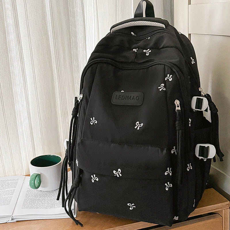 Stylish Multi-Pocket Backpack with Charm Kalsten