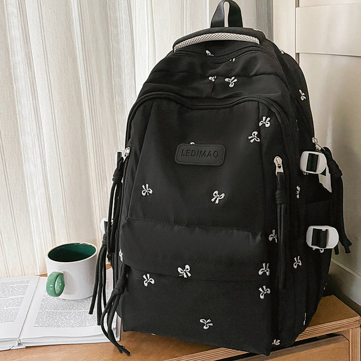 Stylish Multi-Pocket Backpack with Charm Kalsten