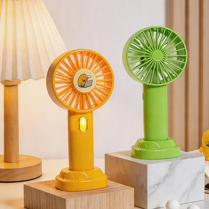 Ladies portable hand fan with USB connection and fun design Kalsten