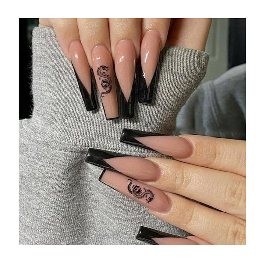 Artistic Dragon Nail Extensions