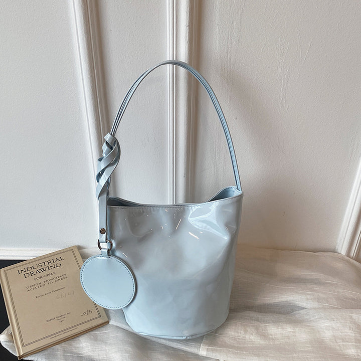 WoChic Patent Leather Bucket Bag Kalsten