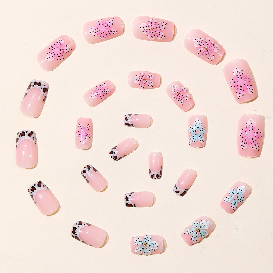 Decorative Floral Acrylic Nail Art Set Kalsten