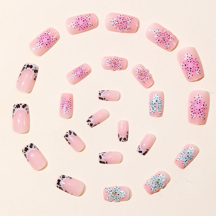 Decorative Floral Acrylic Nail Art Set Kalsten