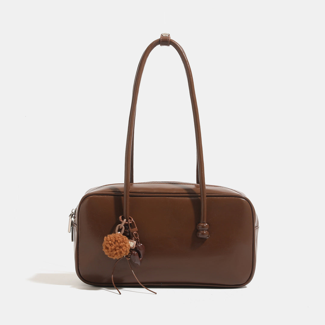 Chic Glossy Handheld Tote Bag