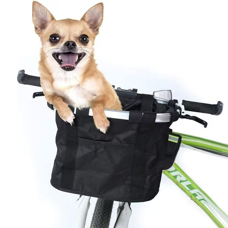 collapsible insulated front bike basket with quick-release mounting and waterproof liner Kalsten