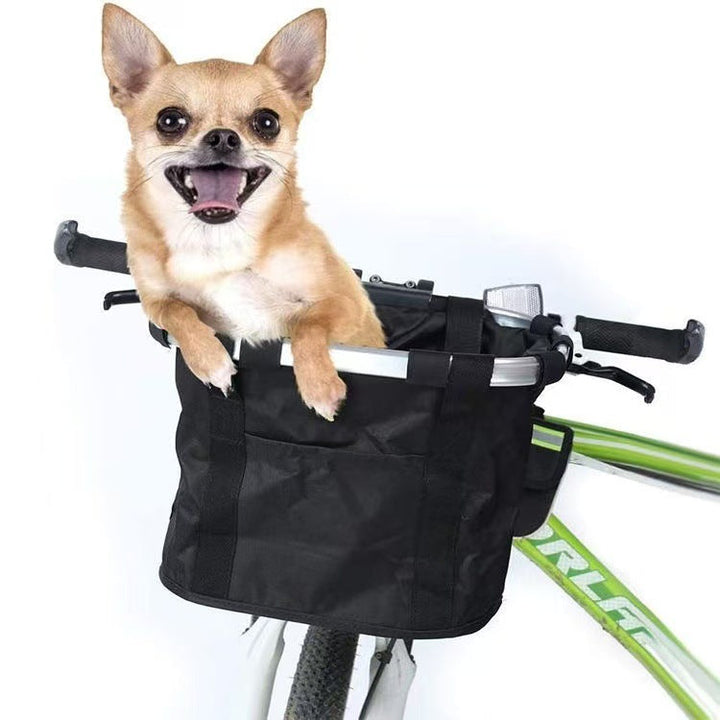 collapsible insulated front bike basket with quick-release mounting and waterproof liner Kalsten