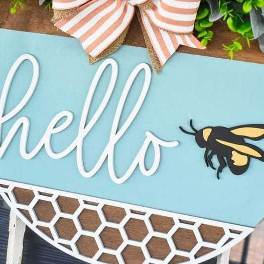 Decorative Wooden Welcome Sign