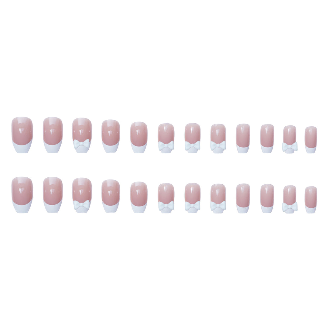 Decorative Bow Accent Press-On Nails