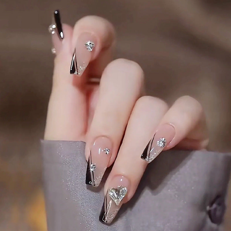 Glamorous Rhinestone Nail Art