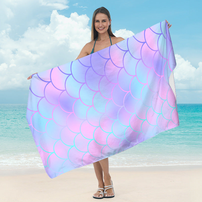Beach towel with tropical palm leaf design Kalsten