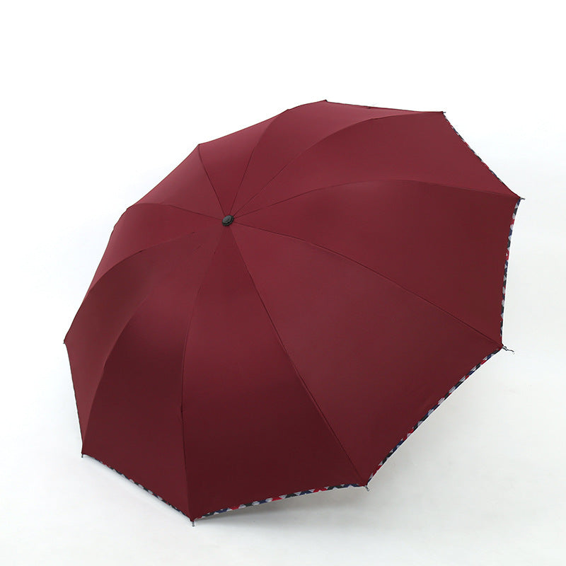 Ladies umbrella with floral design and reinforced frame Kalsten