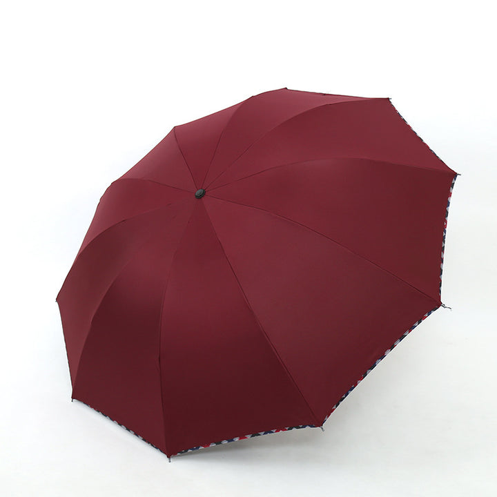 Ladies umbrella with floral design and reinforced frame Kalsten