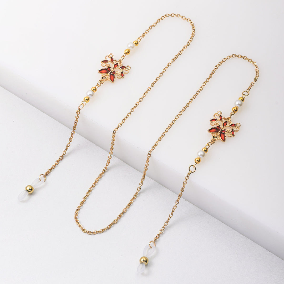 Elegant Floral Eyewear Chain Kalsten