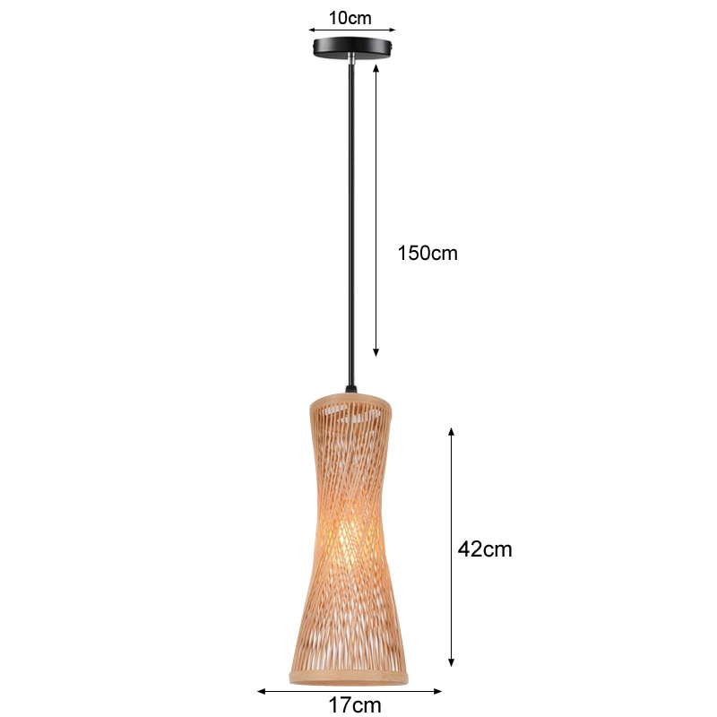BambooLife Pendant Lamp - Handwoven Bamboo Lampshade for a Warm Interior Kalsten