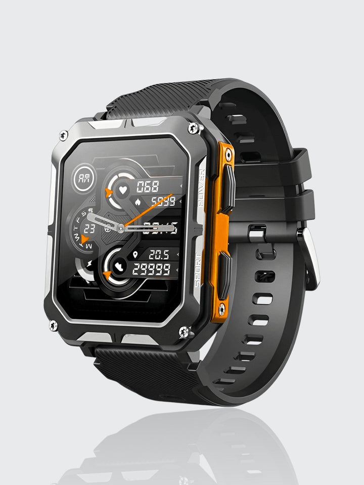 Indestructible Smartwatch with Heart Rate Monitor and 14 Days Battery Life – Waterproof and Shockproof for Active Professionals | Kalsten
