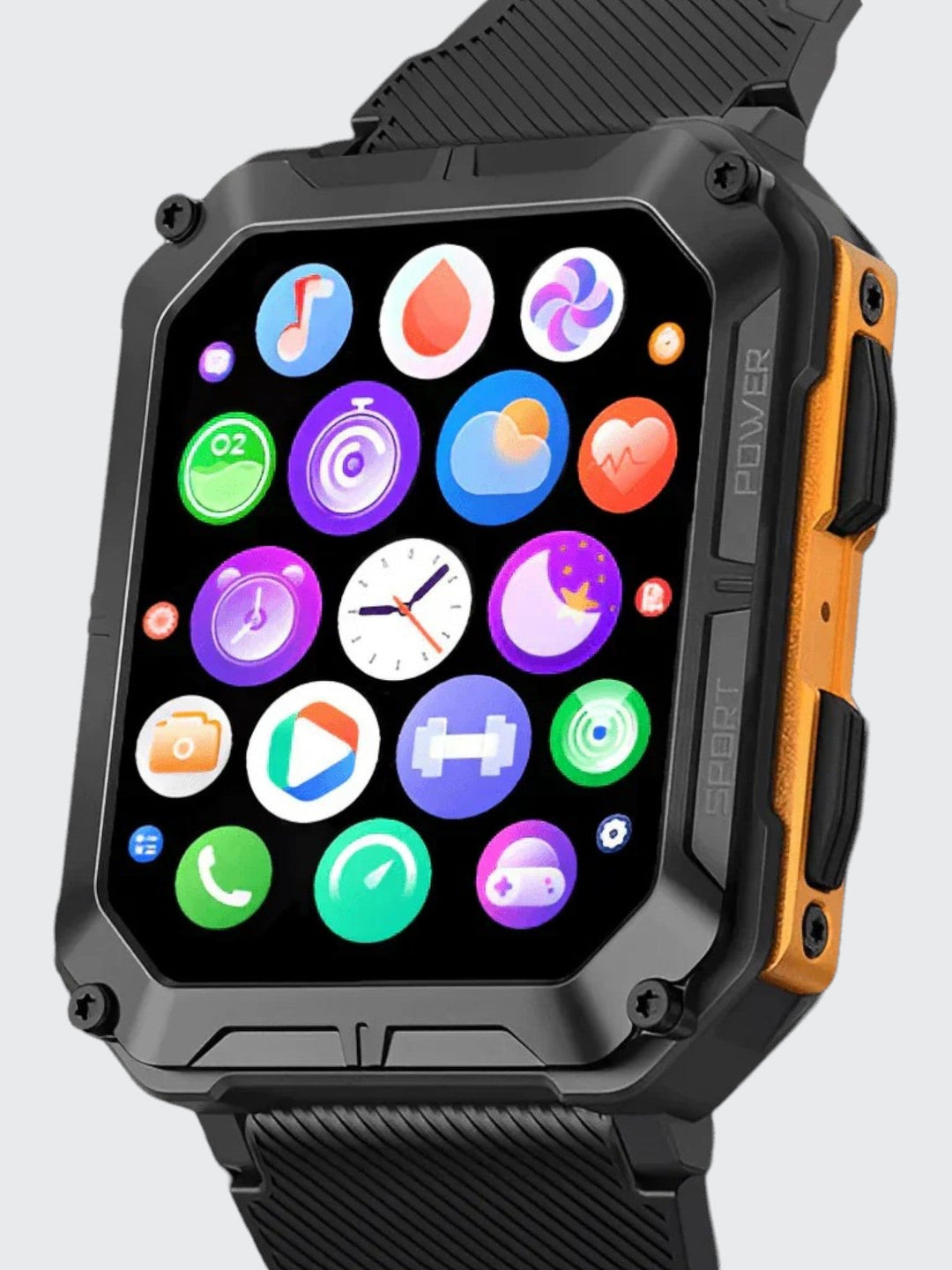 Indestructible Smartwatch with Heart Rate Monitor and 14 Days Battery Life – Waterproof and Shockproof for Active Professionals | Kalsten