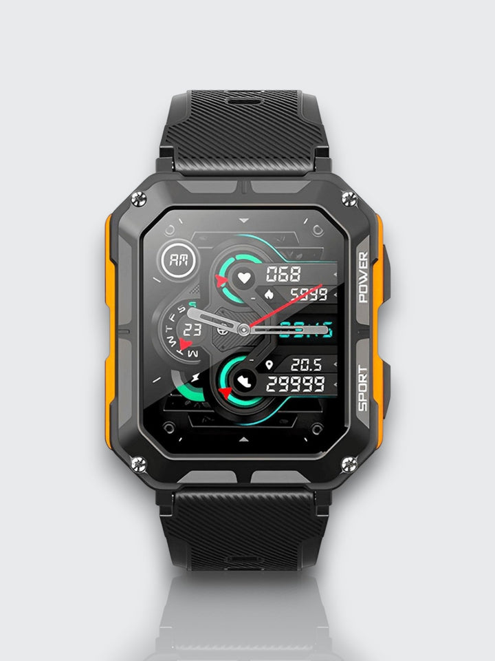 Indestructible Smartwatch with Heart Rate Monitor and 14 Days Battery Life – Waterproof and Shockproof for Active Professionals | Kalsten