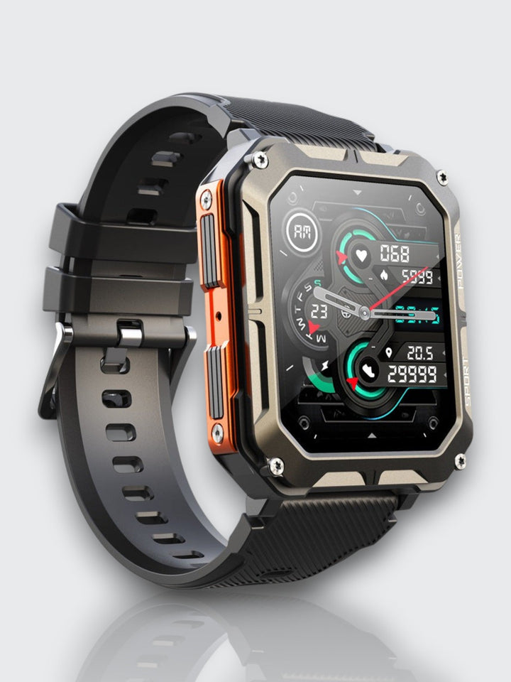 Indestructible Smartwatch with Heart Rate Monitor and 14 Days Battery Life – Waterproof and Shockproof for Active Professionals | Kalsten