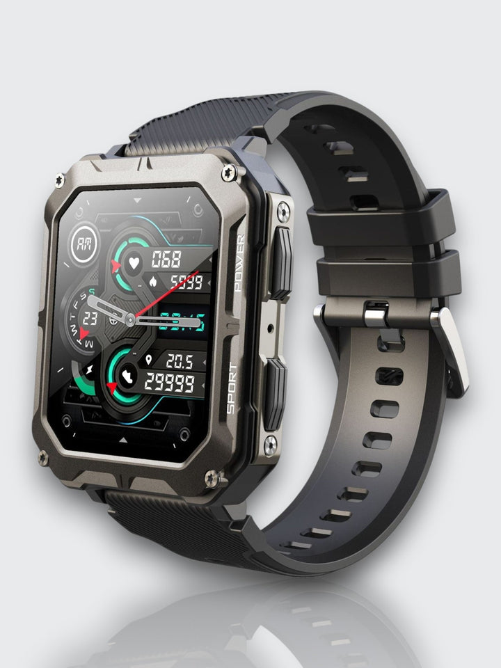 Indestructible Smartwatch with Heart Rate Monitor and 14 Days Battery Life – Waterproof and Shockproof for Active Professionals | Kalsten