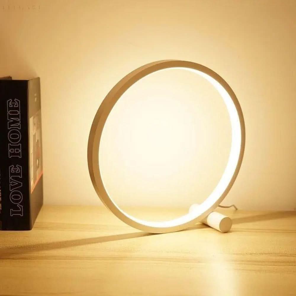 Dimmable LED Ring Table Lamp – Modern Touch Control | Kalsten