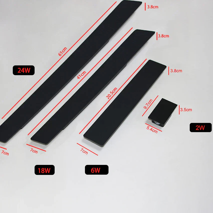 Black Aluminum Waterproof Outdoor Wall Lamp Kalsten