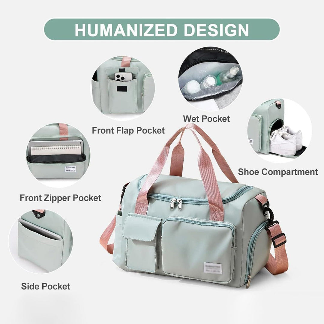 Travique Waterproof Sports and Travel Bag with Multiple Pockets | Kalsten
