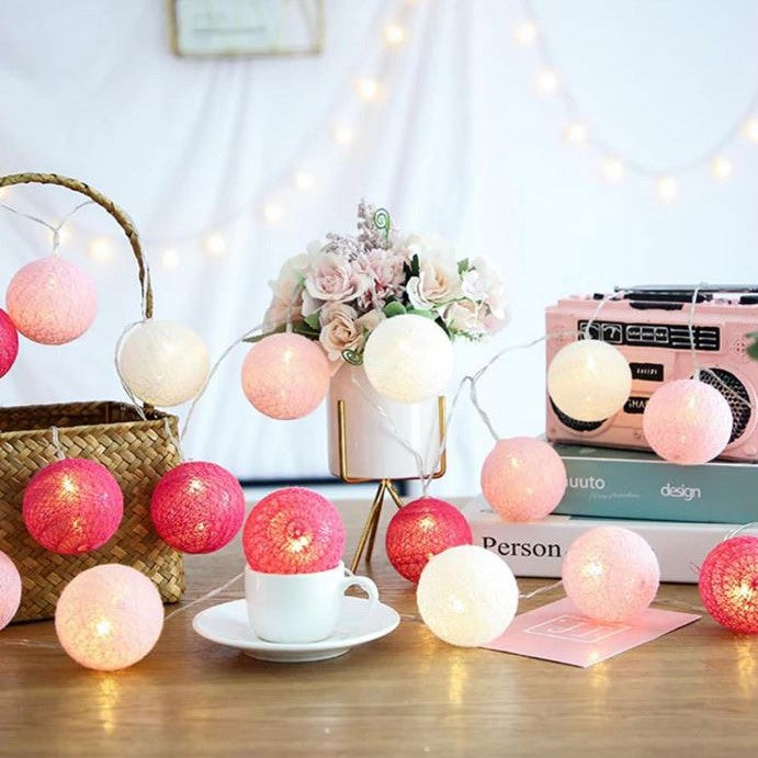 Cheerful Cotton Light Ball Garland - LumiBall | Kalsten