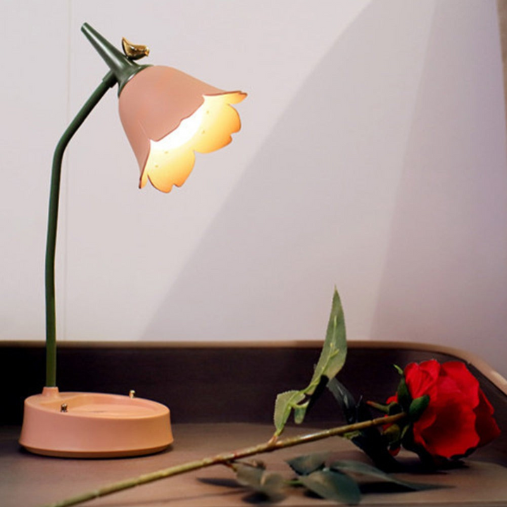 Modern Flower LED Table Lamp ABS Plastic | Kalsten