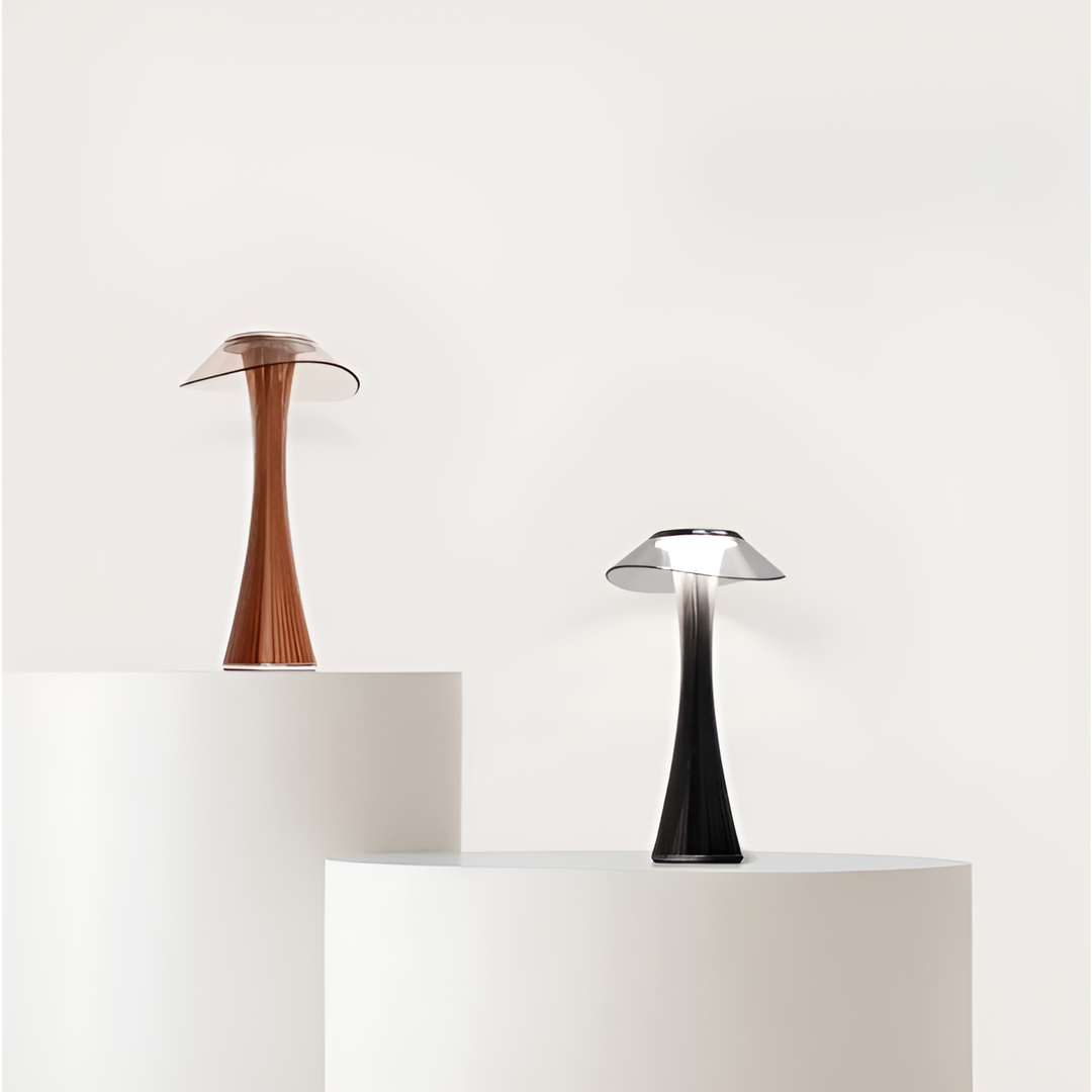 Gior Table Lamp - Rechargeable Italian Crystal Nightstand Lamp with Smart Touch | Kalsten