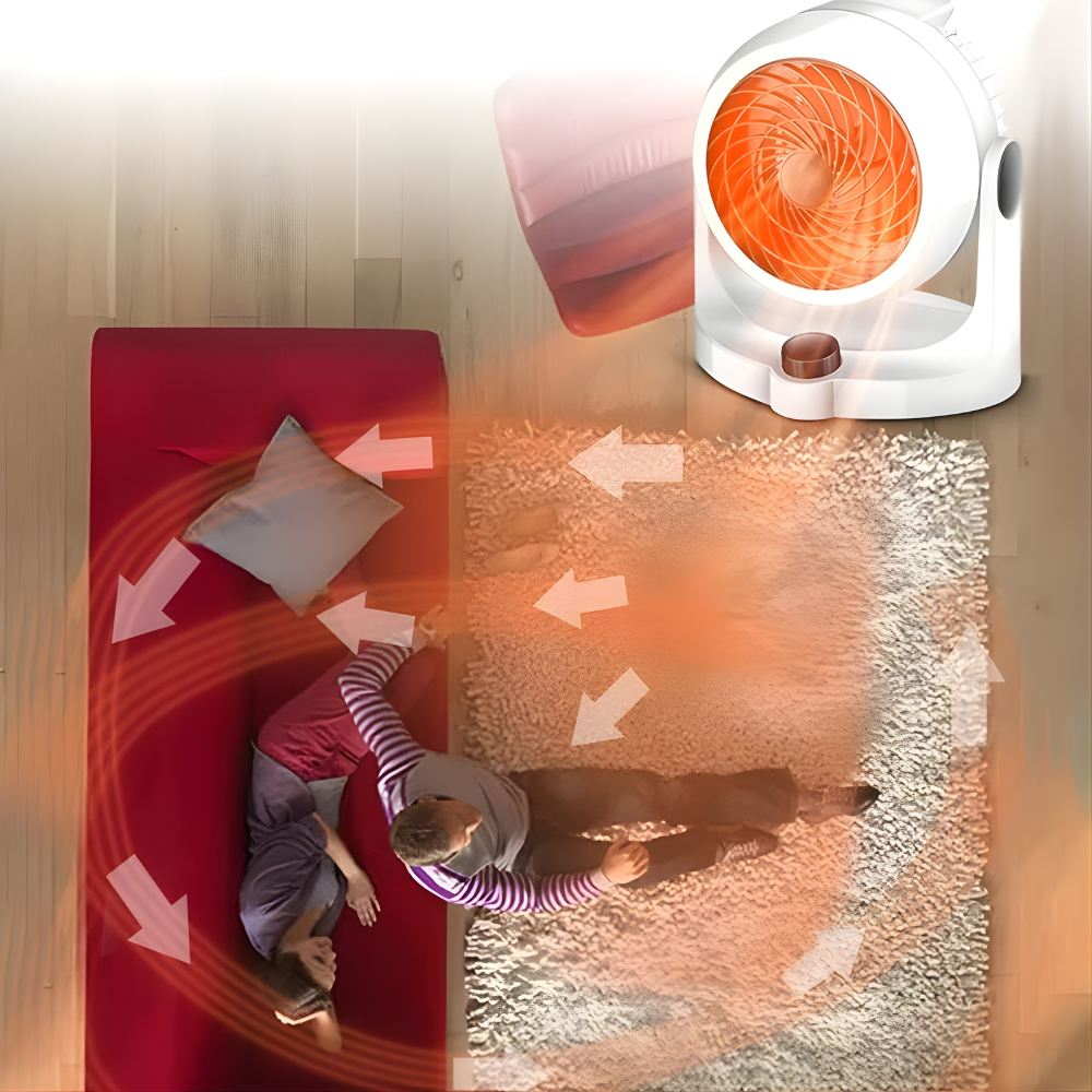 Kalsten | Portable Electric Space Heater Fan Quiet Air Circulation