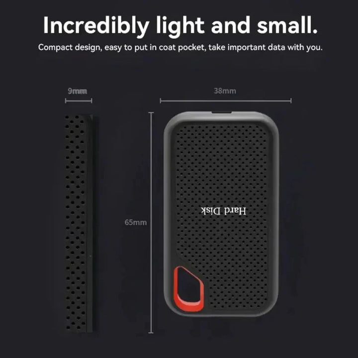 Portable External SSD – High-Speed, Shockproof Storage Drive