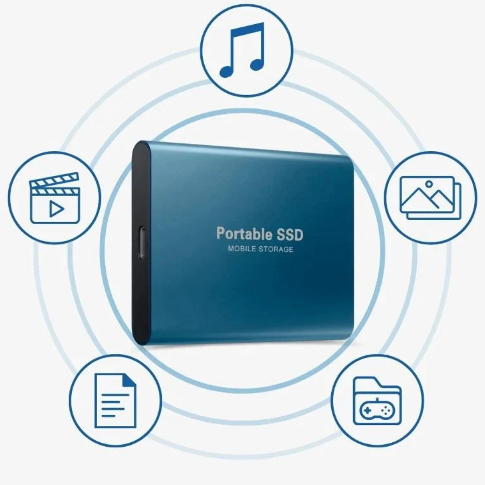 Kalsten | Portable SSD USB C External Aluminum Shockproof Solid State Drive