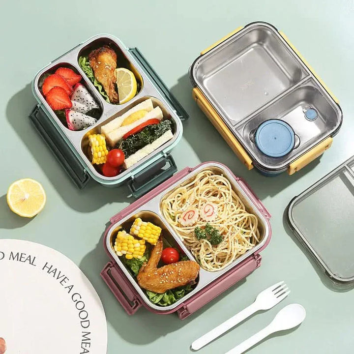 Kalsten | Leak-Proof Stainless Steel Lunchbox with Cutlery (850 ml) – For Work, School & On the Go