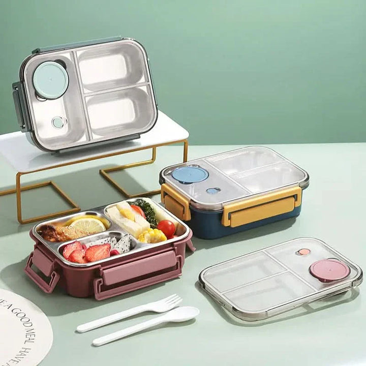 Kalsten | Leak-Proof Stainless Steel Lunchbox with Cutlery (850 ml) – For Work, School & On the Go