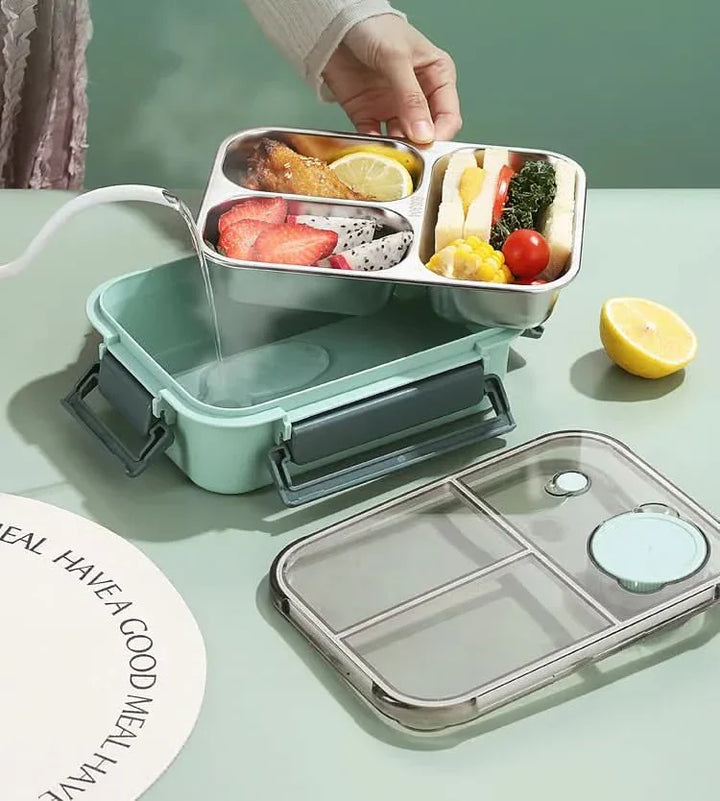 Kalsten | Leak-Proof Stainless Steel Lunchbox with Cutlery (850 ml) – For Work, School & On the Go