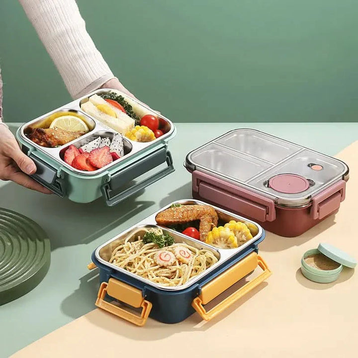 Kalsten | Leak-Proof Stainless Steel Lunchbox with Cutlery (850 ml) – For Work, School & On the Go