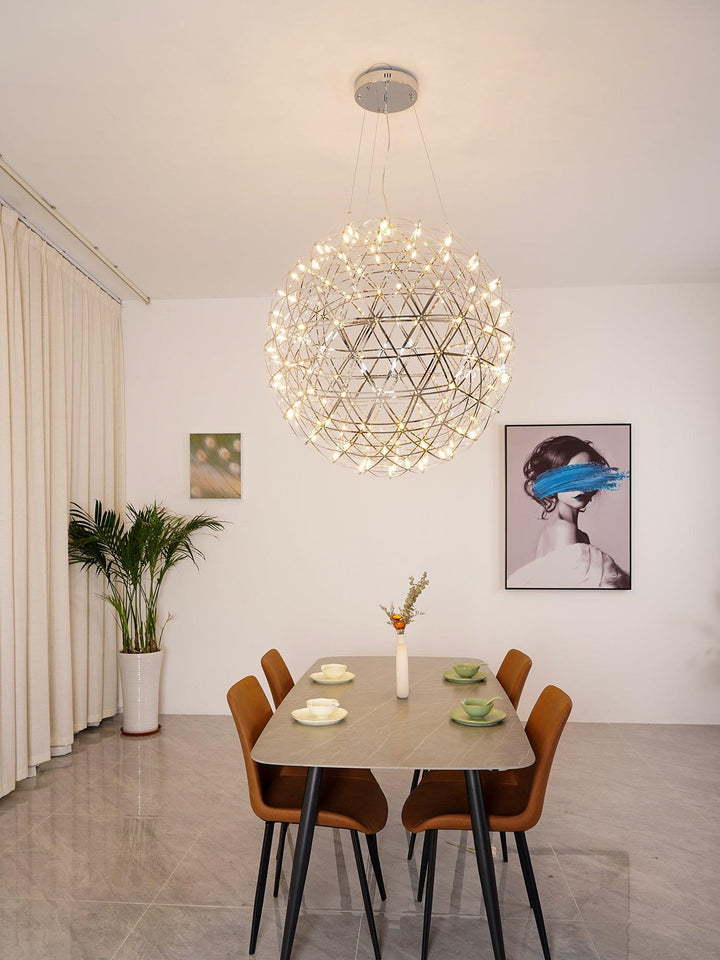 Silver Spark Ball Drop light Pendant Light | Kalsten