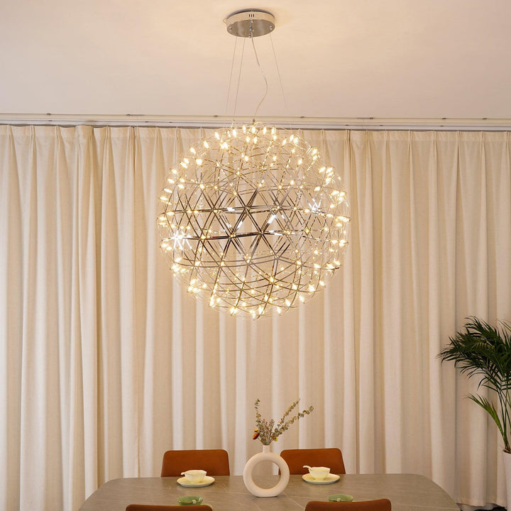 Silver Spark Ball Drop light Pendant Light | Kalsten